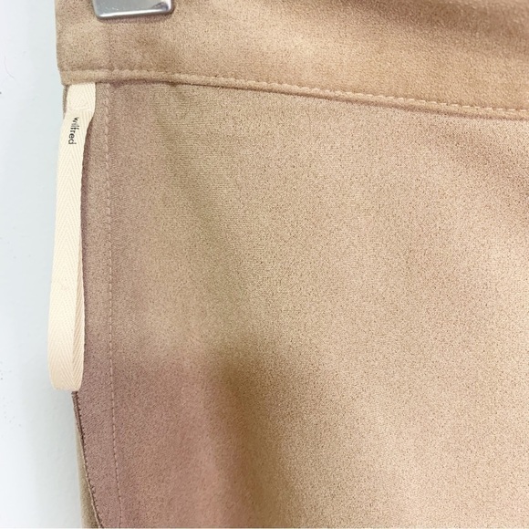 ARITZIA Wilfred Faux Suede Midi Pencil Slit Tan/Camel Skirt Size 2 - Picture 13 of 13